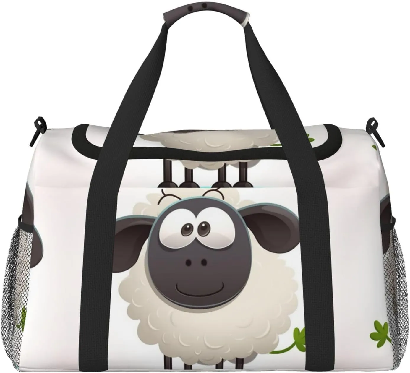 Sheep Travel Duffel Bag Lightweight Waterproof Carry On Tote Bag Foldable Weekender Overnight Bags Sport Gym Bag For Women Men