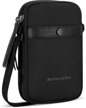 Sherpani Simplicity, Anti Theft Crossbody Wallet, Travel Shoulder Bag, Small Purse with Card Holder Organizer for Women (Carbon)