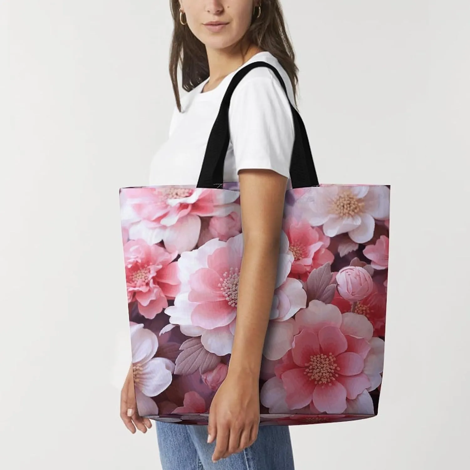 Shopping Bag for Women, Astronaut Tote Bag, Large Capacity Shoulder Bags for Groceries Travel