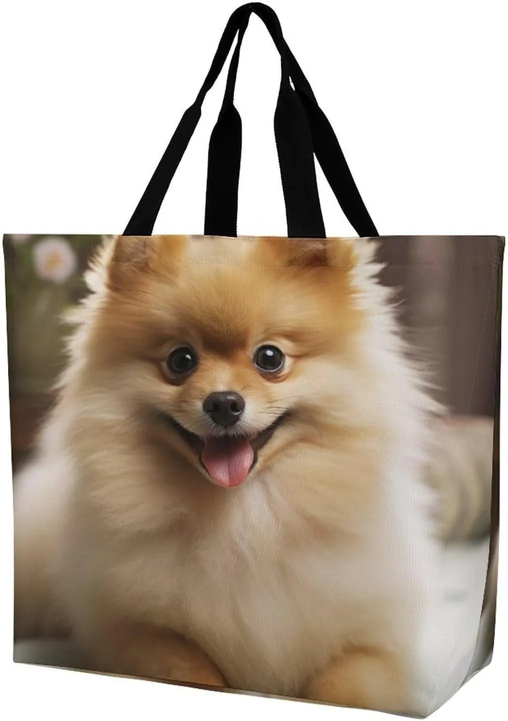 Shopping Bag for Women Yellow And White Python Tote Bag Large Capacity Shoulder Bag for Groceries Travel