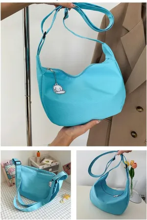 Shoulder Bags Women Solid Harajuku Simple Multifunction Handbags Large Capacity Crossbody Bags for Women Teens Purse