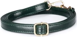 Shoulder Handbags Strap, Purse Strap Replacement Sheepskin Pattern Surface Leather Adjustable Crossbody Shoulder Straps for Bags 1.5 cm Wide(Green)