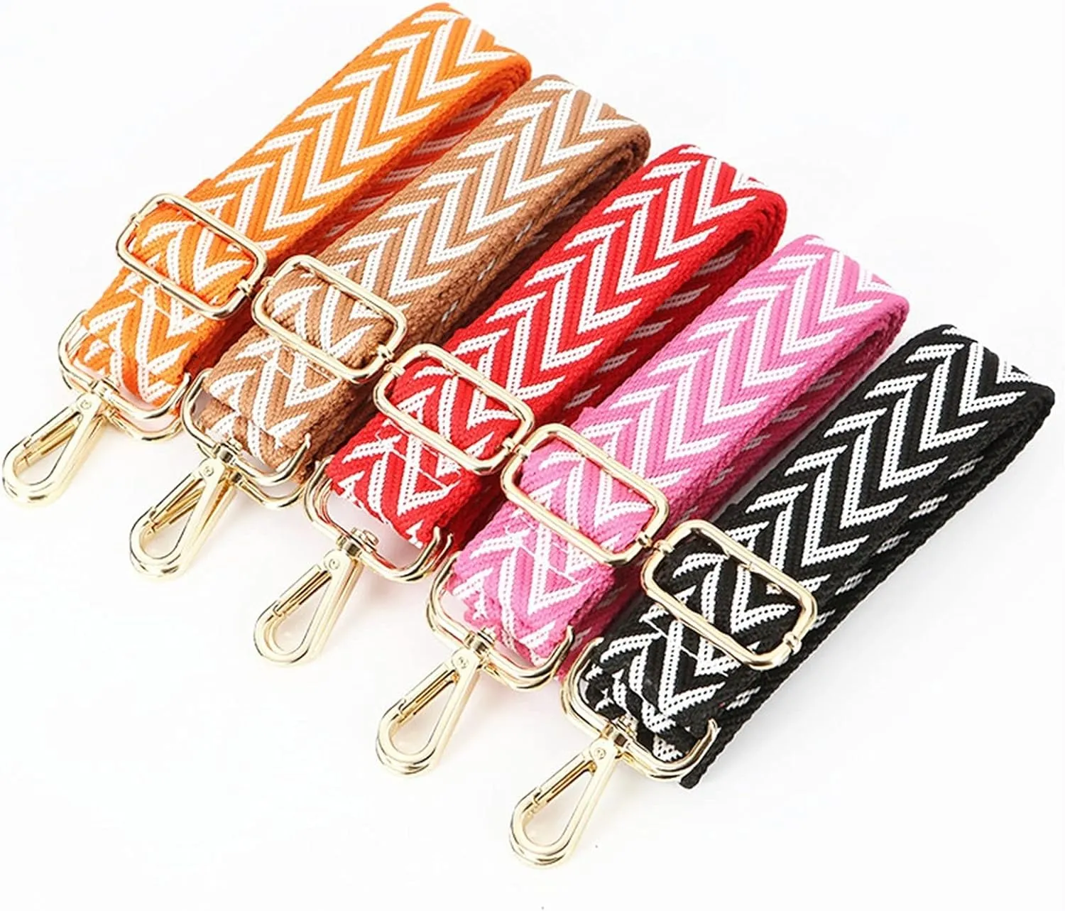 Shoulder Strap 80-140cm Colored Shoulder Strap for Bag Messenger Sling Bags Women Wide Fabric Belt Crossbody Bag Strap for Handbag Replacement Adjustable Shoulder Strap