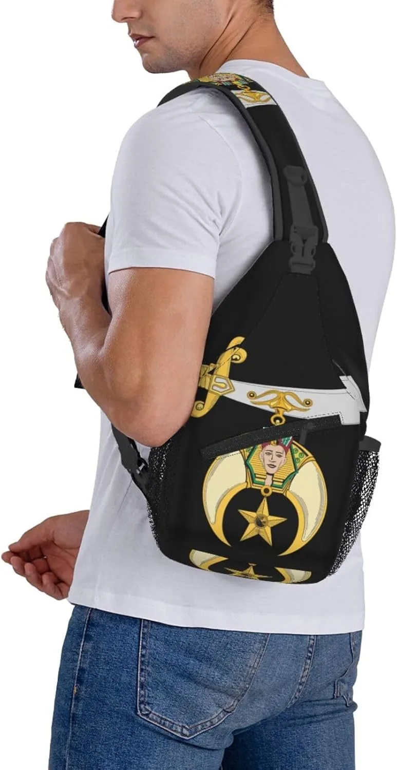 Shriners Sling Backpack Chest Daypack Crossbody Crossbody Shoulder Bags For Travel Sports Running Hiking