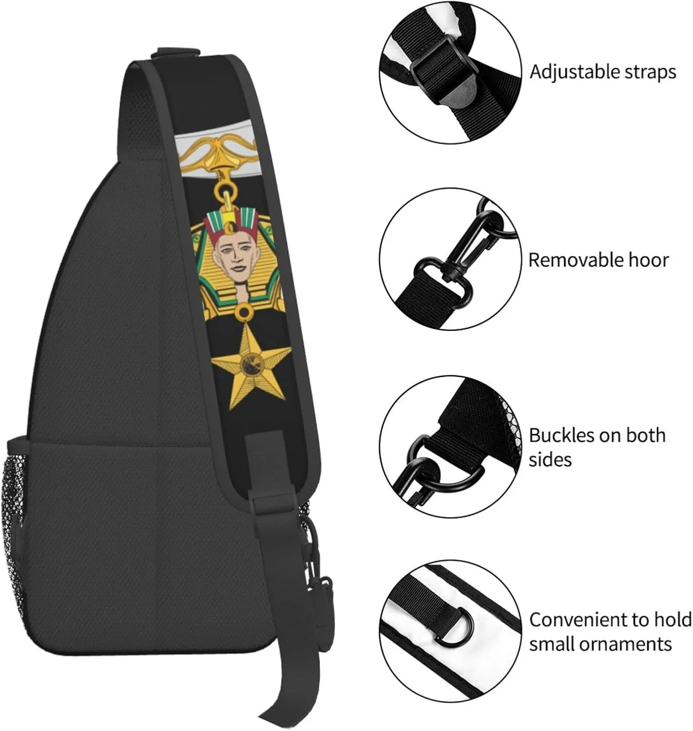 Shriners Sling Backpack Chest Daypack Crossbody Crossbody Shoulder Bags For Travel Sports Running Hiking