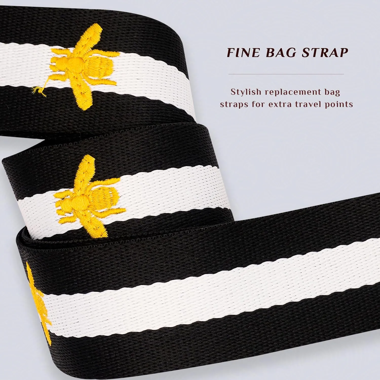 Silver Hardware Purse Strap,Replacement Crossbody Adjustable Shoulder Strap for Handbag Bag