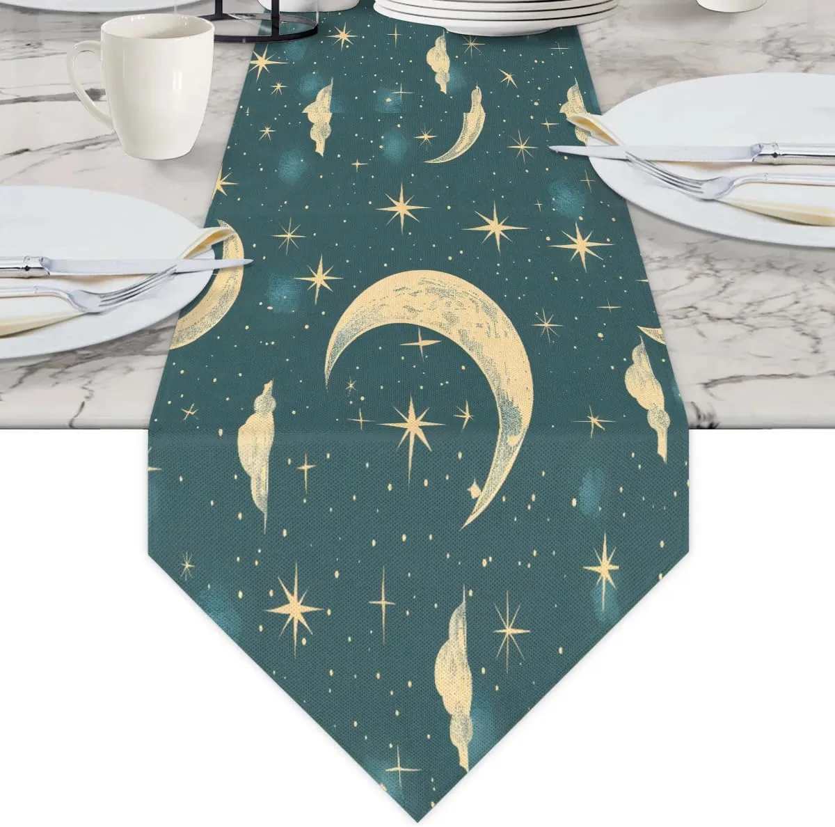 Sky Moon Star Briefcases for Men Crossbody Bags Laptop Carrying Case Messenger Bag for 15" Laptops and Under