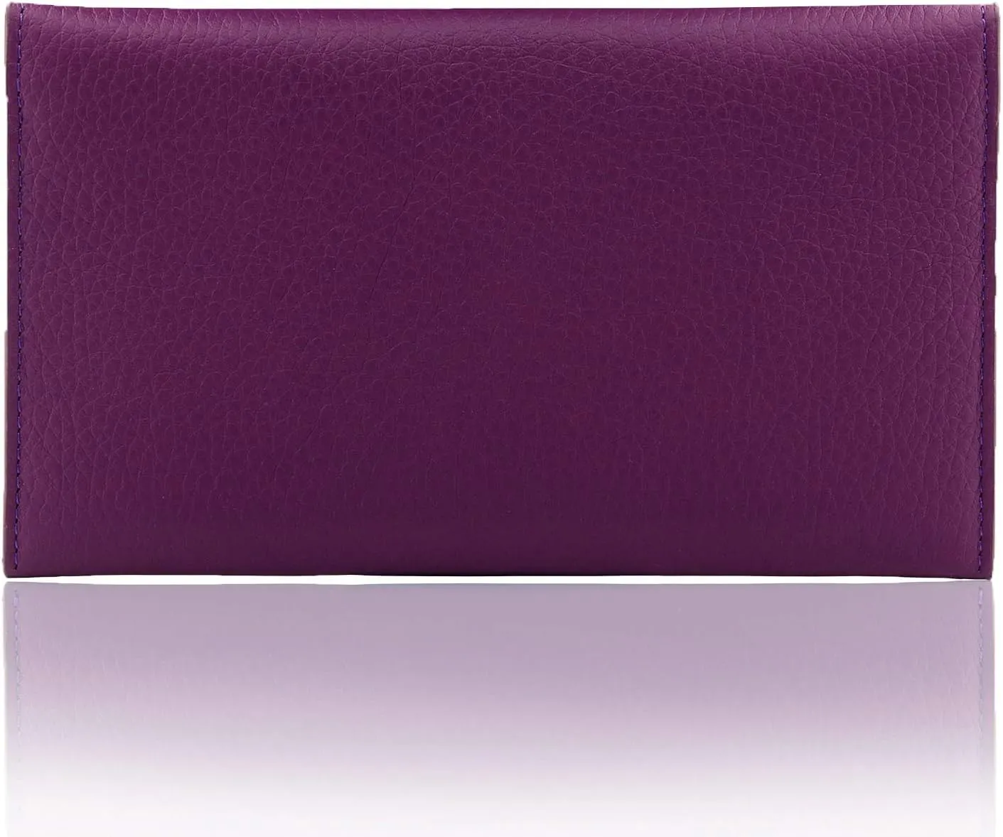Slim Genuine Leather Wallet Clutch - Multiple Slots Money, ID, Cards, Smartphone, RFID Blocking - Unisex