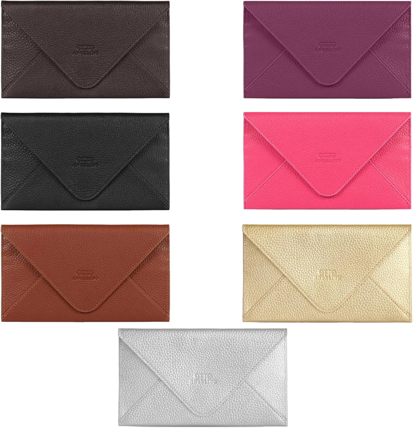 Slim Genuine Leather Wallet Clutch - Multiple Slots Money, ID, Cards, Smartphone, RFID Blocking - Unisex