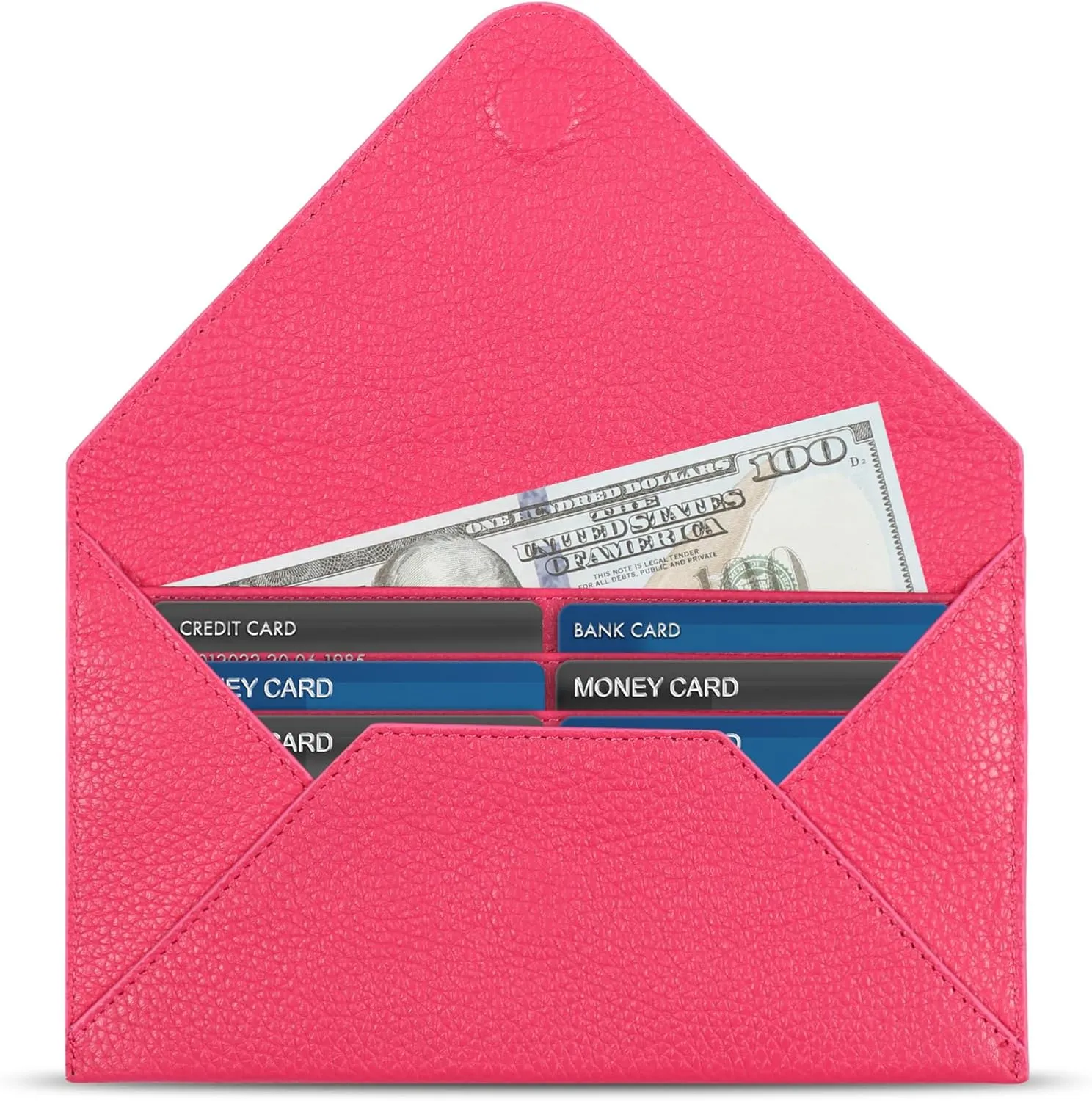 Slim Genuine Leather Wallet Clutch - Multiple Slots Money, ID, Cards, Smartphone, RFID Blocking - Unisex