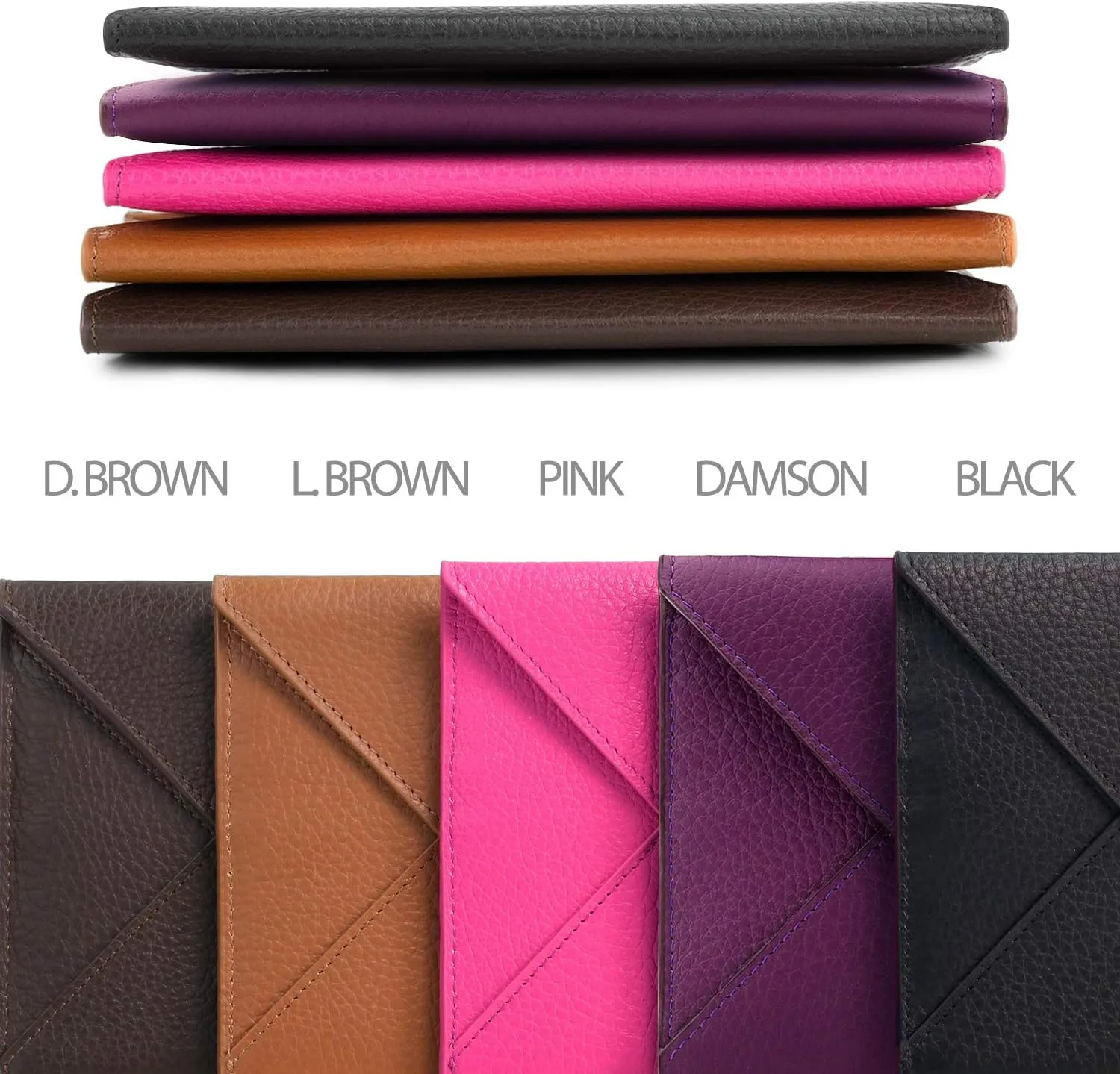 Slim Genuine Leather Wallet Clutch - Multiple Slots Money, ID, Cards, Smartphone, RFID Blocking - Unisex
