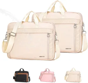 Slim Laptop Bag 15.6/17.3 Inch Laptop Briefcase for Women, Elegant Waterproof Shoulder Bags, Computer Messenger Bag