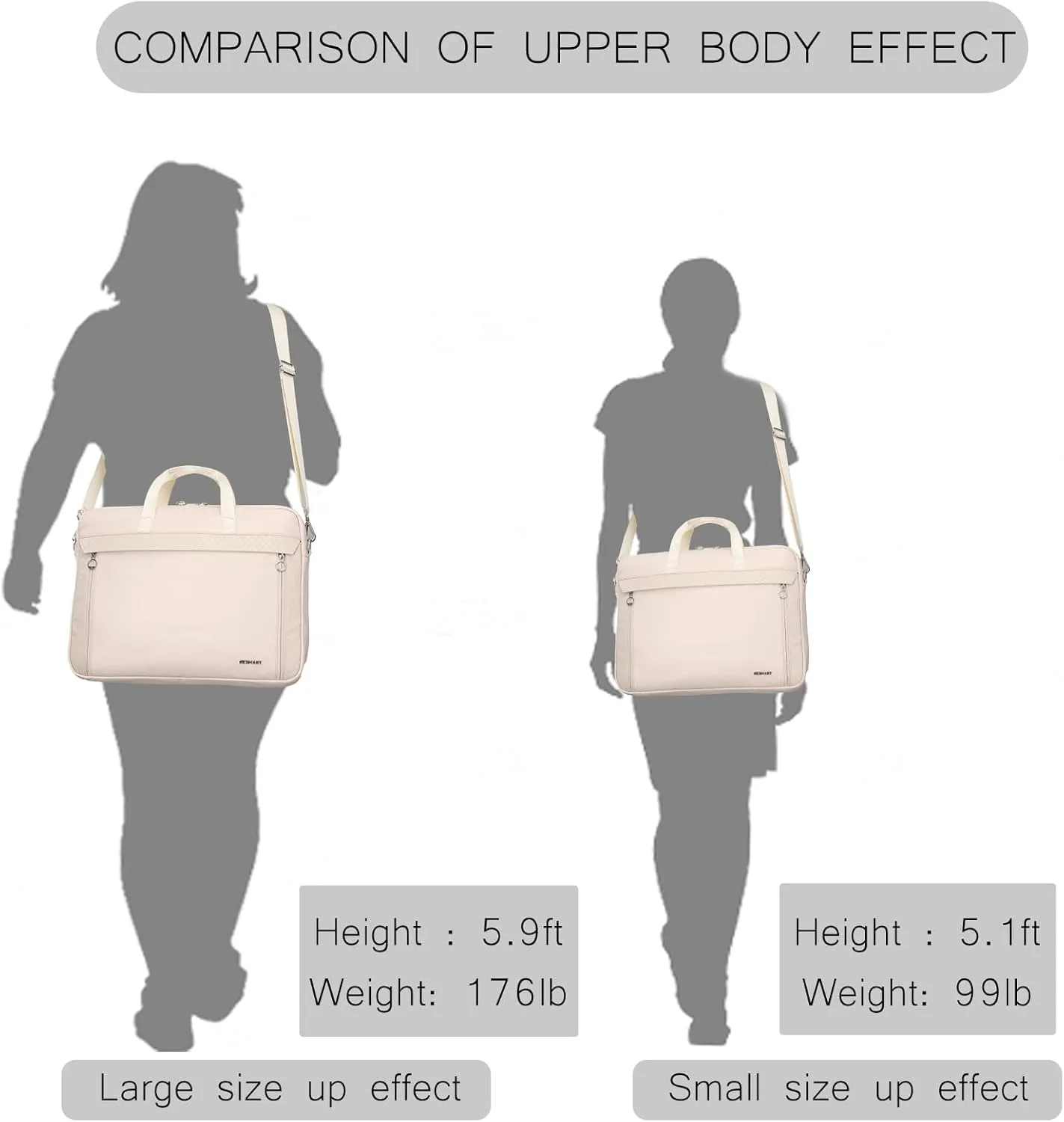 Slim Laptop Bag 15.6/17.3 Inch Laptop Briefcase for Women, Elegant Waterproof Shoulder Bags, Computer Messenger Bag