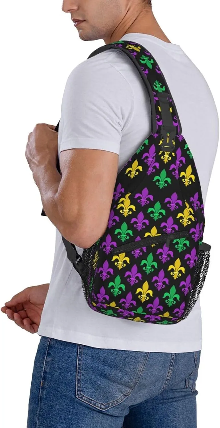 Sling Bag Adjustable Crossbody Bag Casual Chest Bags Travel Shoulder Backpack For Women Men