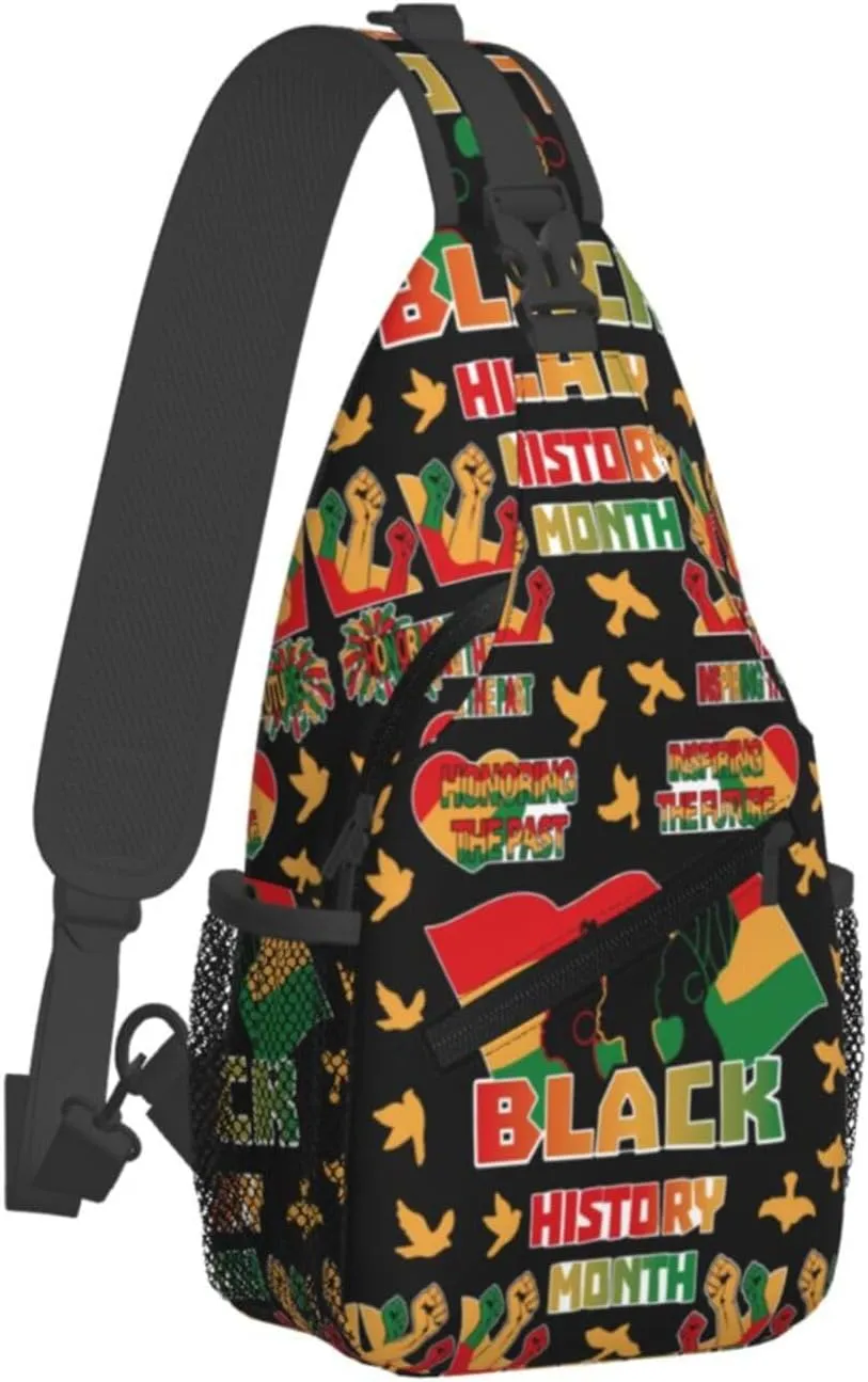 Sling Bag Adjustable Crossbody Bag Casual Chest Bags Travel Shoulder Backpack For Women Men
