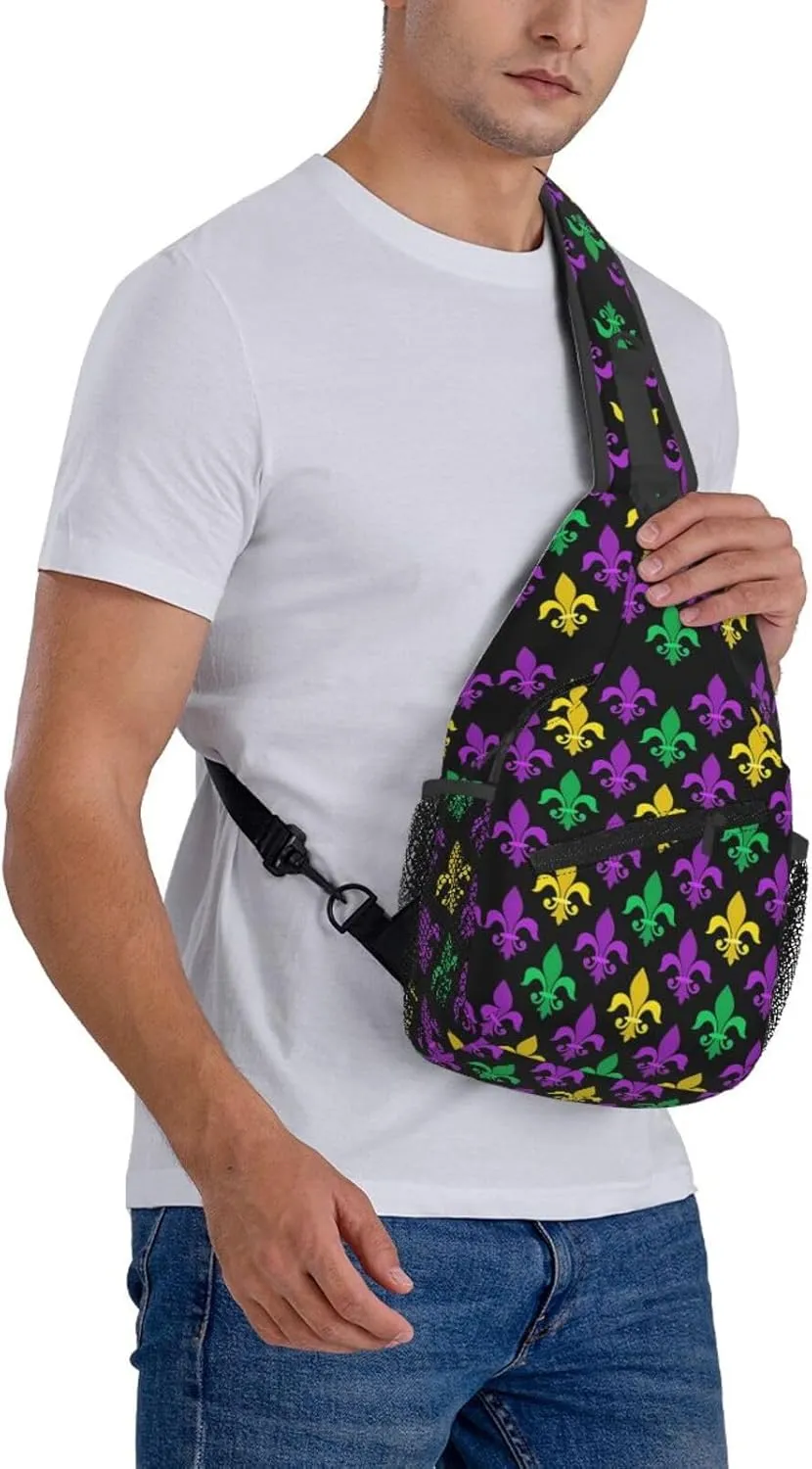 Sling Bag Adjustable Crossbody Bag Casual Chest Bags Travel Shoulder Backpack For Women Men