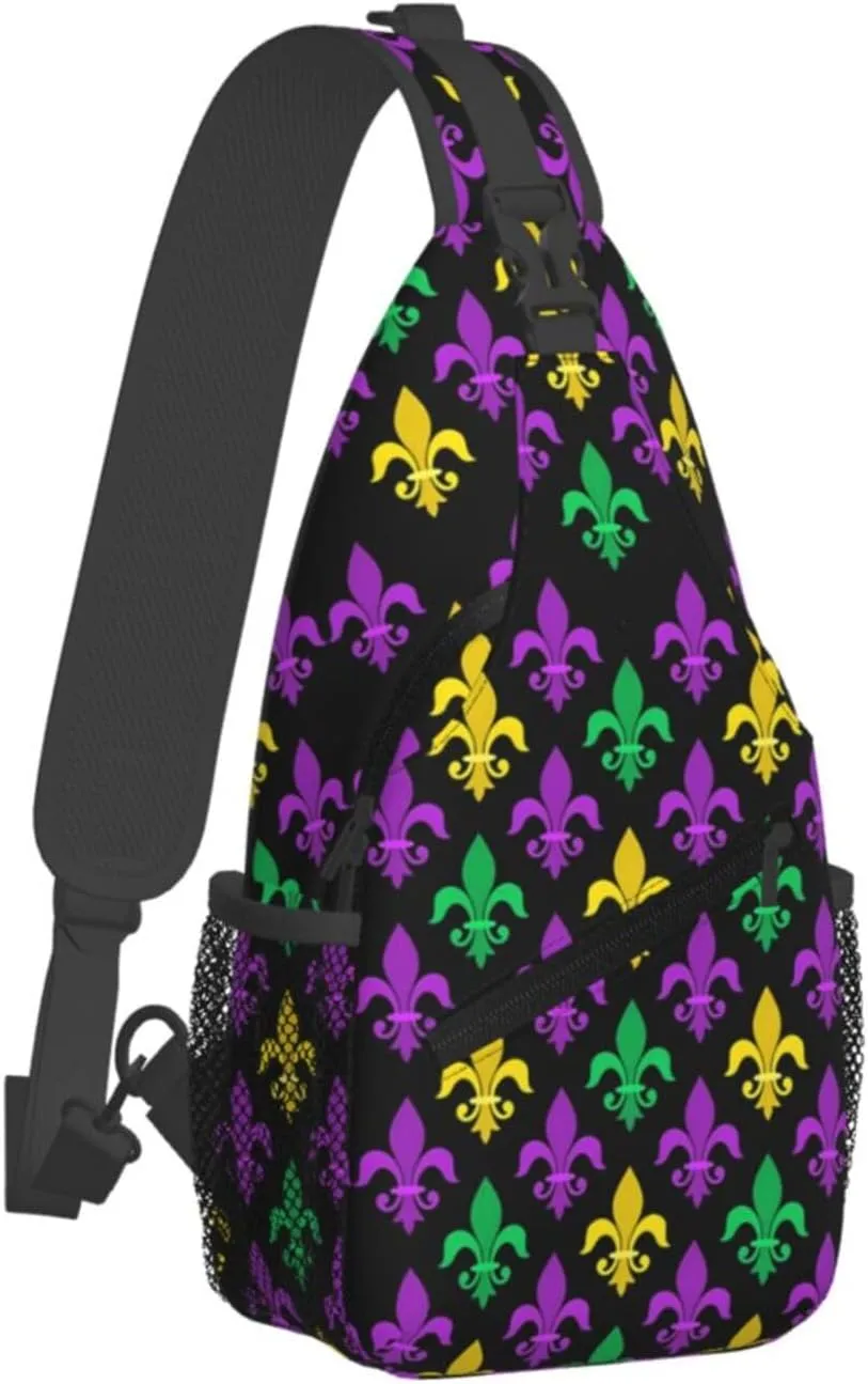 Sling Bag Adjustable Crossbody Bag Casual Chest Bags Travel Shoulder Backpack For Women Men