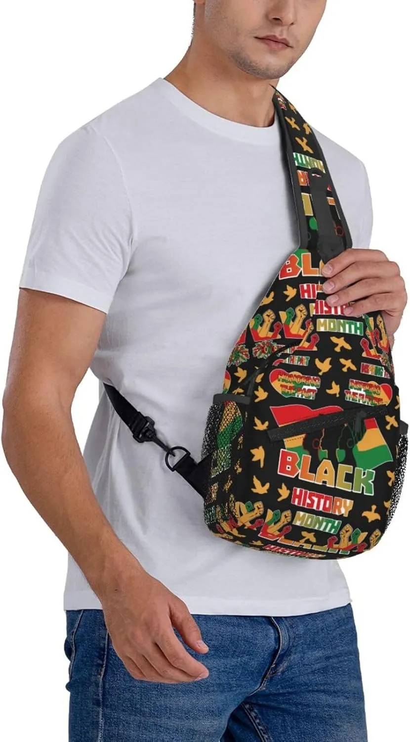 Sling Bag Adjustable Crossbody Bag Casual Chest Bags Travel Shoulder Backpack For Women Men