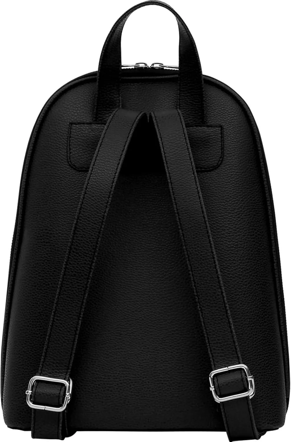 Small Backpack for Women - Vegan Leather and Unique Design Handmade Backpack Purse for Women, Black Dress Design