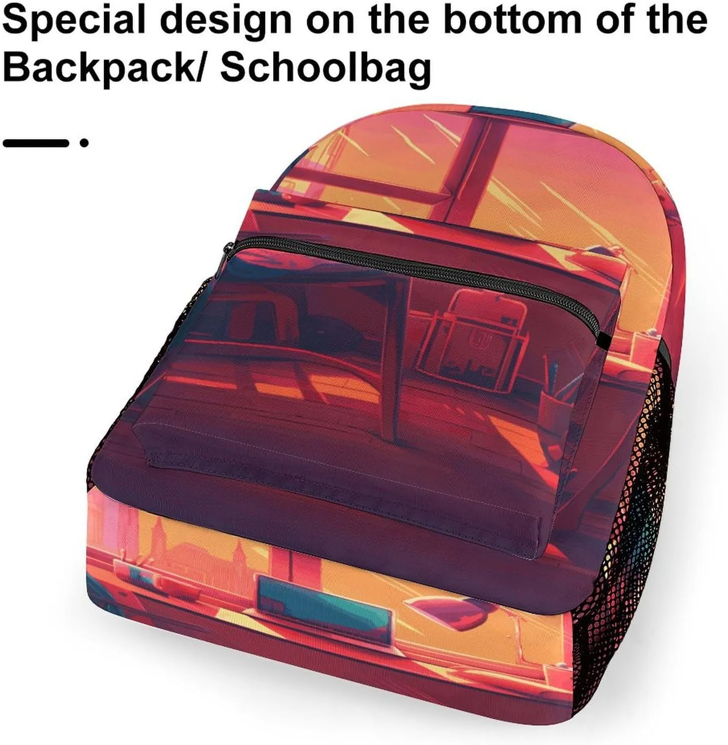 Small Backpacks Personalized Anime Style Room Printing Travel Bag Lightweight Travel Backpack For Women Men