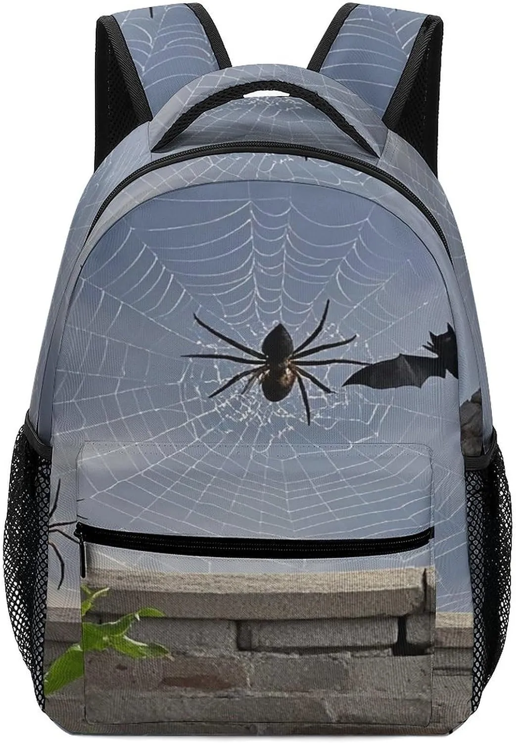 Small Backpacks Personalized Black Bat Printing Travel Bag Lightweight Travel Backpack For Women Men