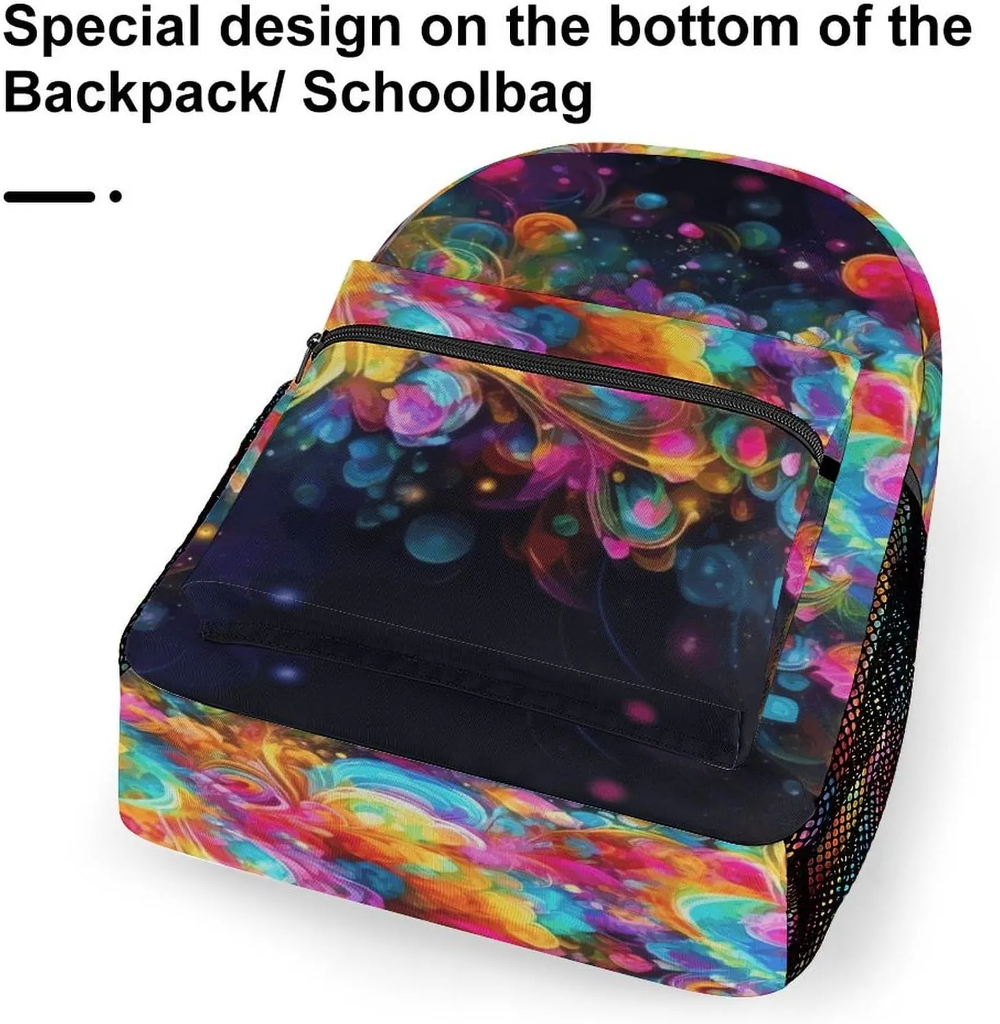 Small Backpacks Personalized Bright Beautiful Colorful Art Printing Travel Bag Lightweight Travel Backpack For Women Men