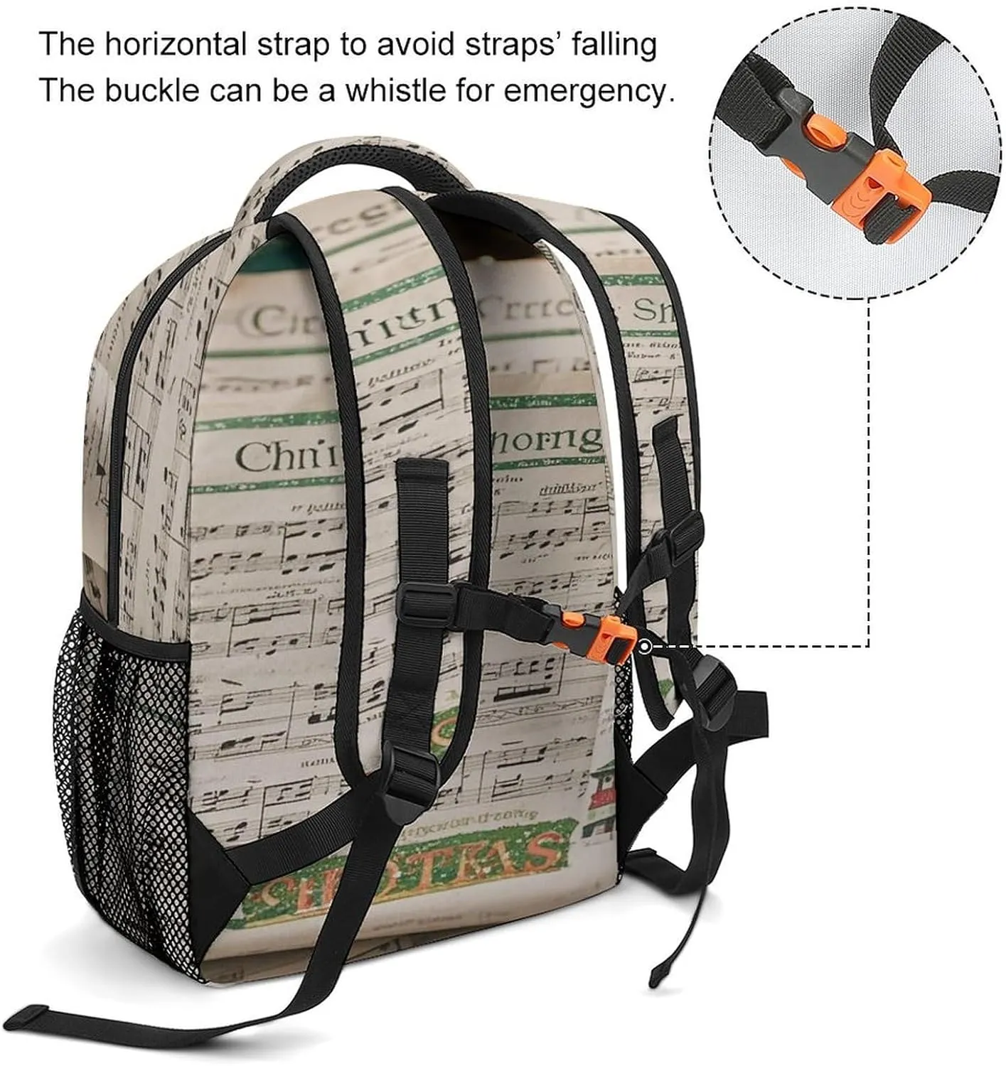 Small Backpacks Personalized Carol Printing Travel Bag Lightweight Travel Backpack For Women Men