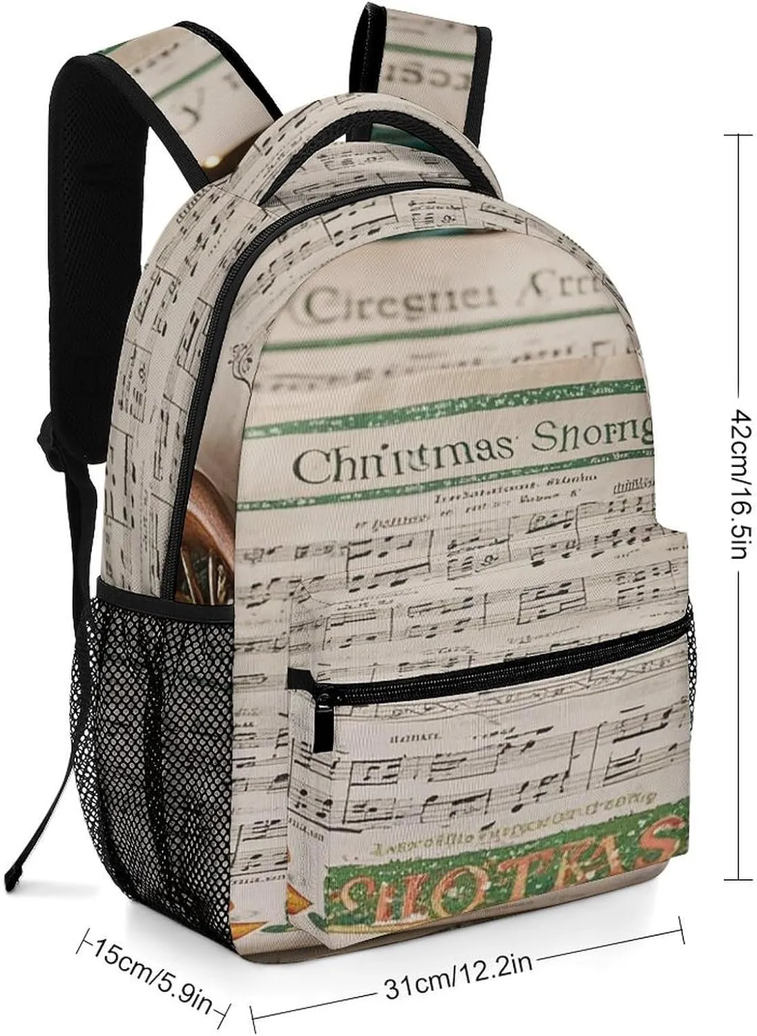 Small Backpacks Personalized Carol Printing Travel Bag Lightweight Travel Backpack For Women Men