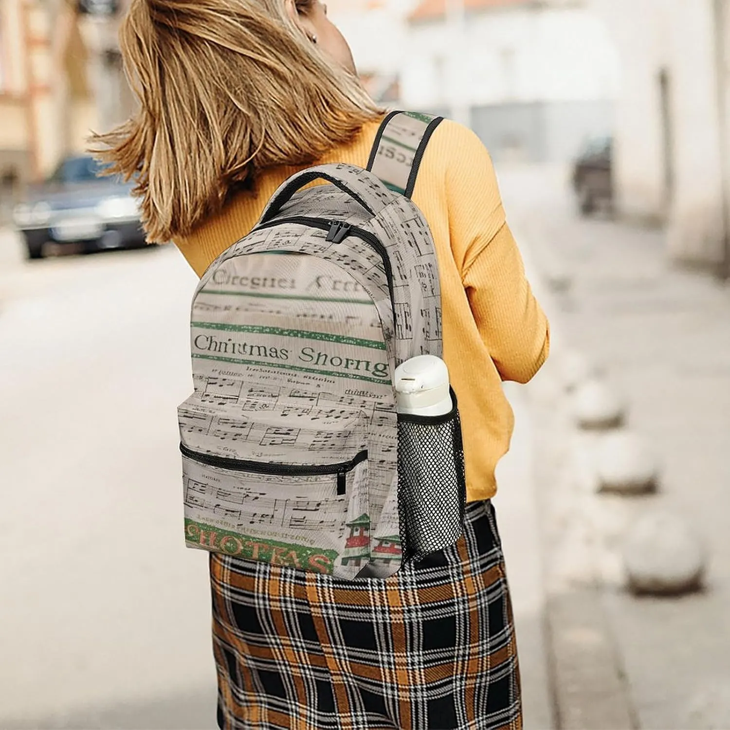Small Backpacks Personalized Carol Printing Travel Bag Lightweight Travel Backpack For Women Men