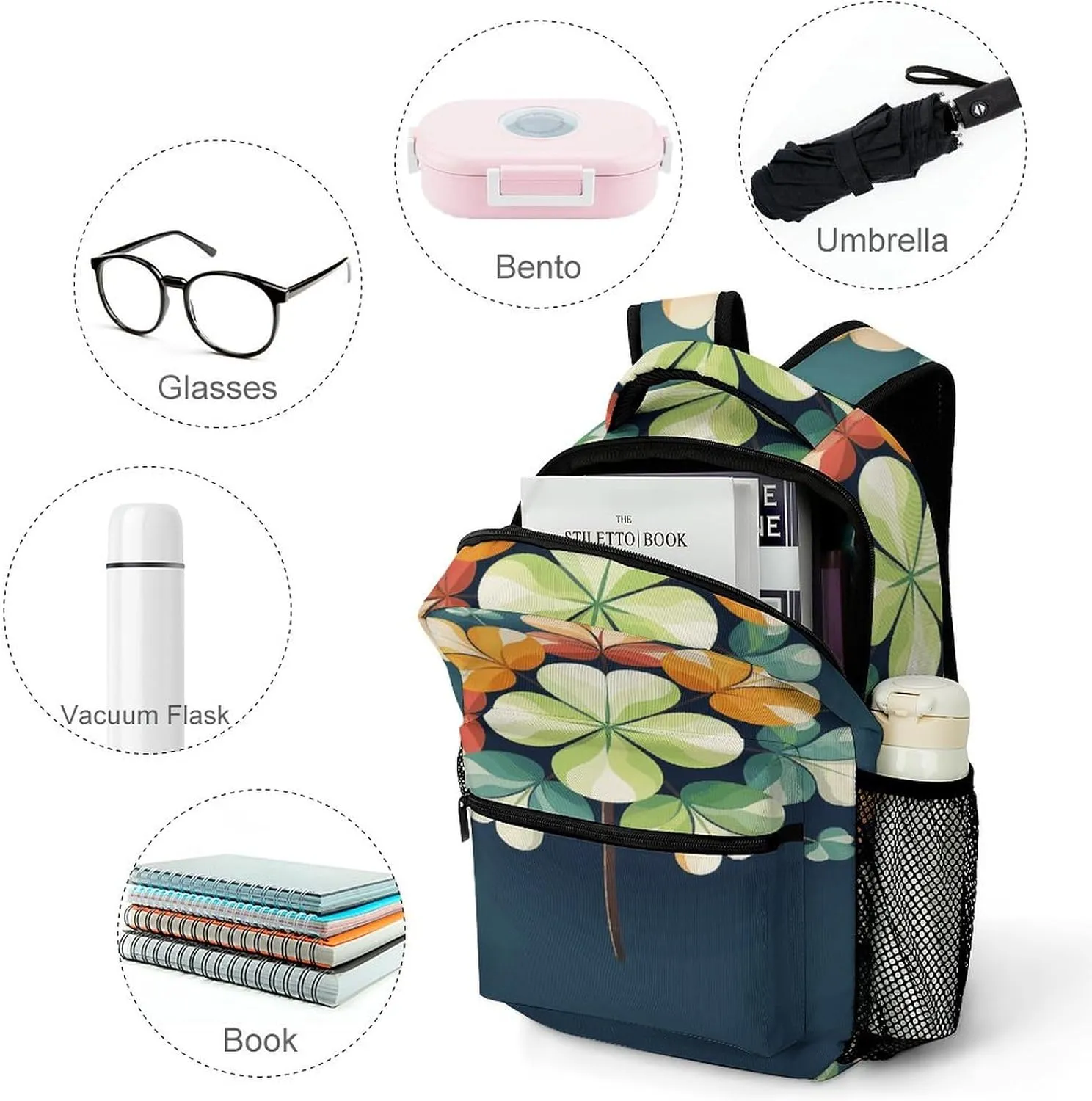 Small Backpacks Personalized Creative Arts Printing Travel Bag Lightweight Travel Backpack For Women Men
