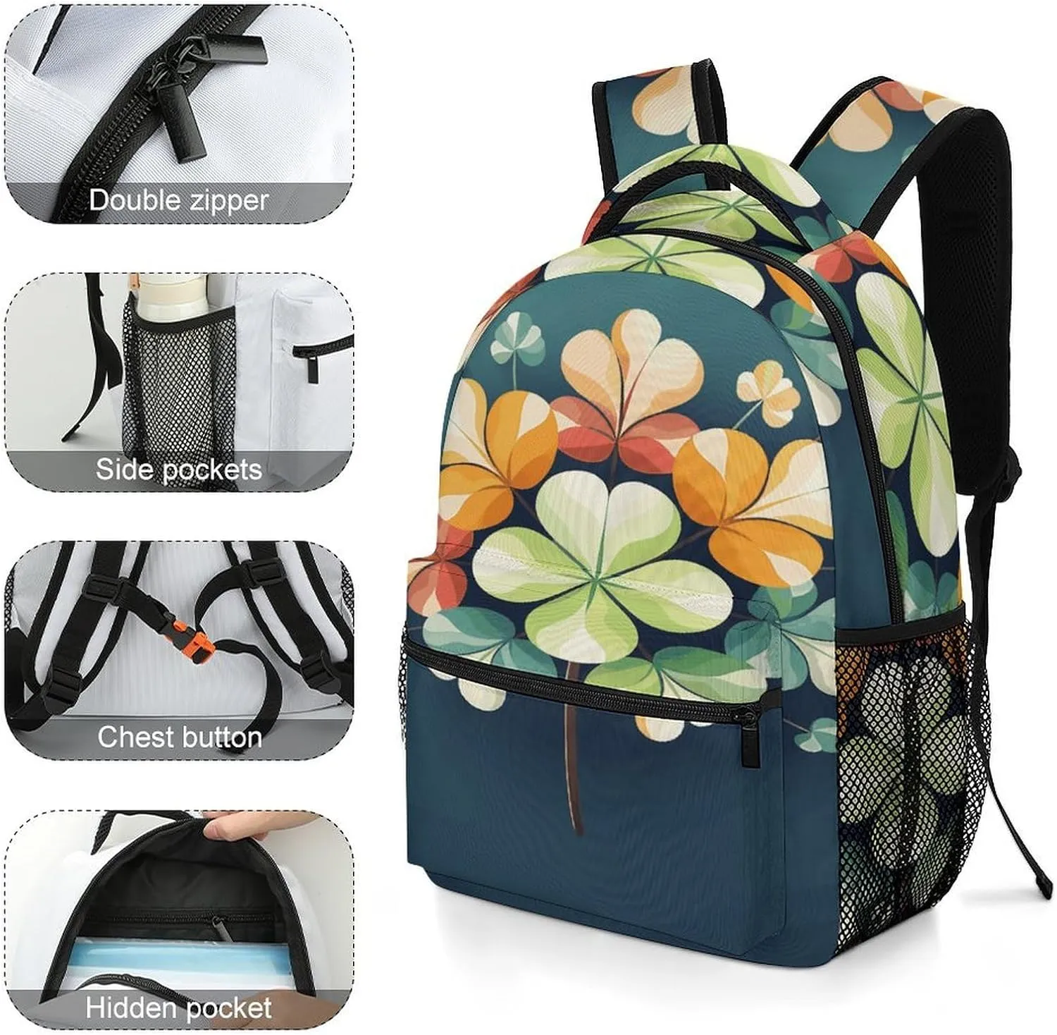 Small Backpacks Personalized Creative Arts Printing Travel Bag Lightweight Travel Backpack For Women Men