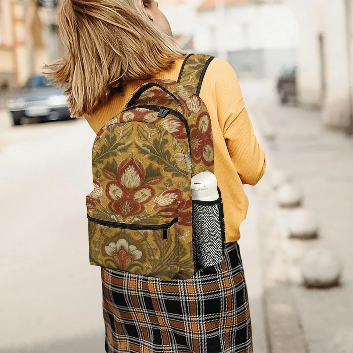 Small Backpacks Personalized Gram Style Embroidery Printing Travel Bag Lightweight Travel Backpack For Women Men