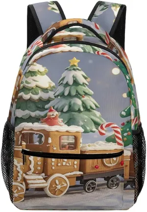 Small Backpacks Personalized Train Scale Model Printing Travel Bag Lightweight Travel Backpack For Women Men