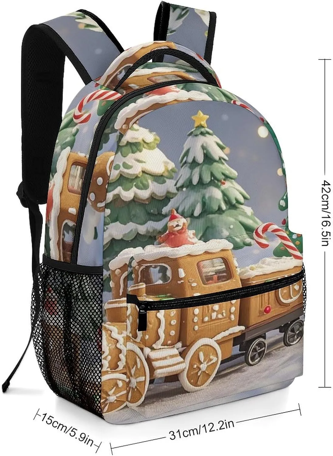 Small Backpacks Personalized Train Scale Model Printing Travel Bag Lightweight Travel Backpack For Women Men