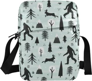 Small Crossbody Bag for Men Women Mini Messenger Bag Shoulder Handbag With Adjustable Straps