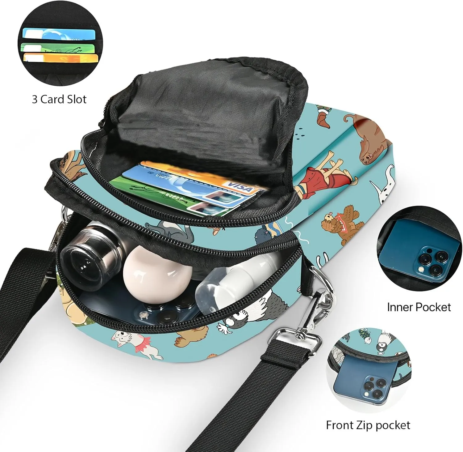 Small Crossbody Bag for Women Cell Phone Purse with Adjustable Strap Shoulder Purse Travel Wallet Bag