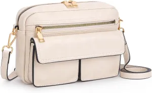 Small Crossbody Bags for Women Trendy Vegan Leather Crossbody Purses Shoulder Bag with Adjustable Strap