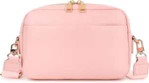 Small Crossbody Bags for Women Vegan Leather Cell phone Purses Mini Shoulder Handbags with Wide Strap