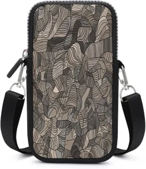 Small Crossbody Cell Phone Purse for Women, Printed Small Phone Bag with Adjustable Strap Best Gift for Women