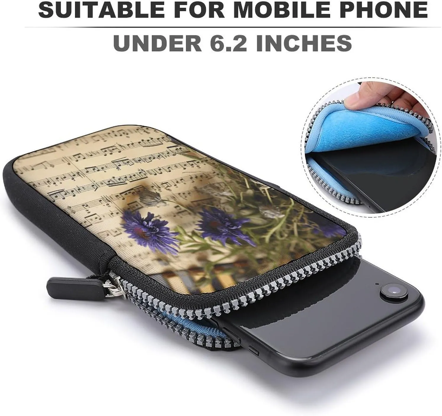 Small Crossbody Cell Phone Purse for Women, Printed Small Phone Bag with Adjustable Strap Best Gift for Women