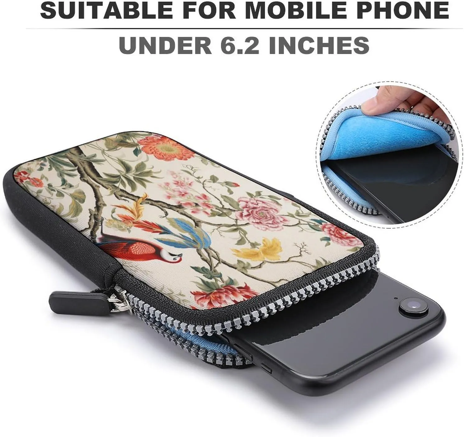 Small Crossbody Cell Phone Purse for Women, Printed Small Phone Bag with Adjustable Strap Best Gift for Women