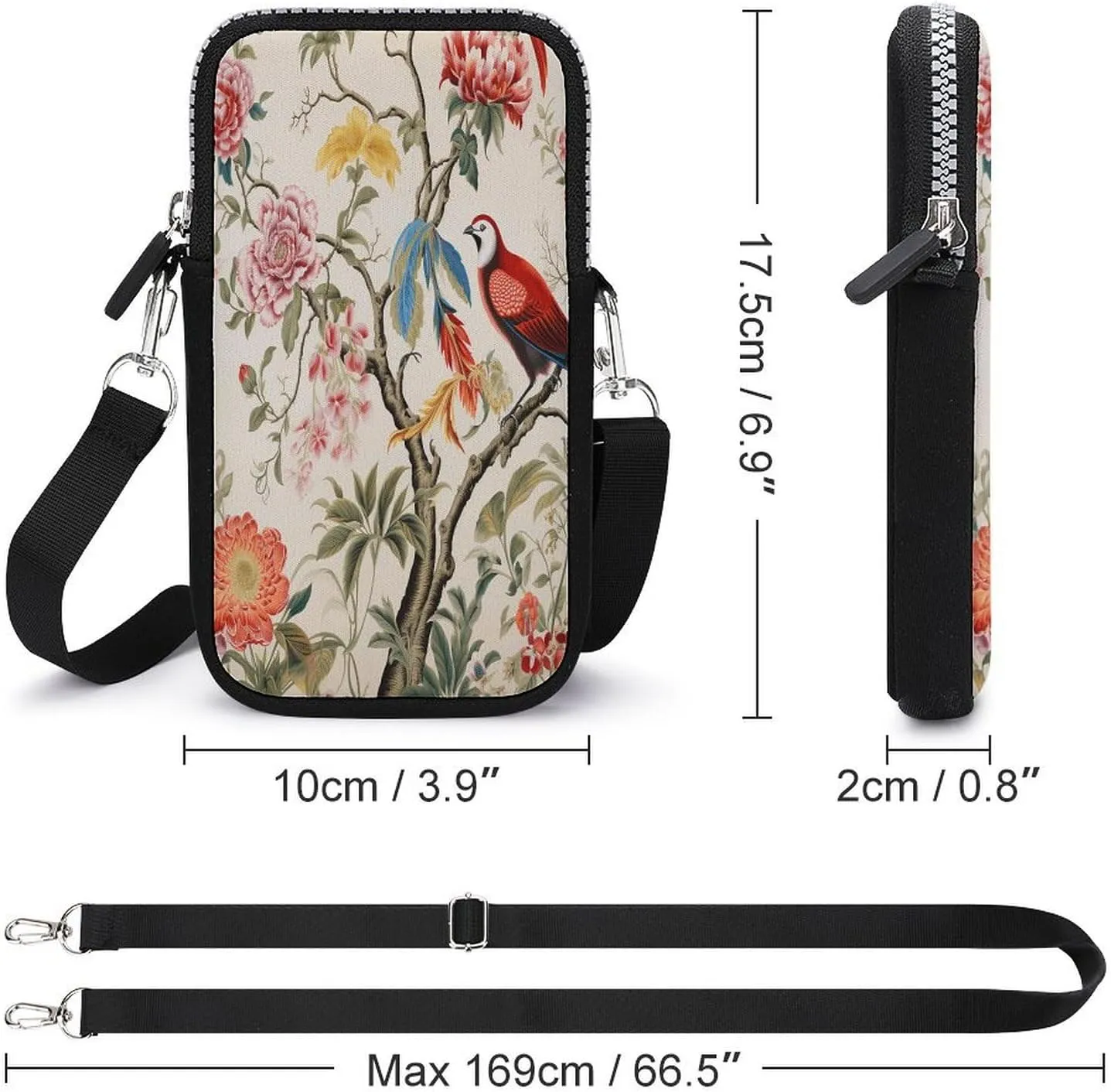 Small Crossbody Cell Phone Purse for Women, Printed Small Phone Bag with Adjustable Strap Best Gift for Women