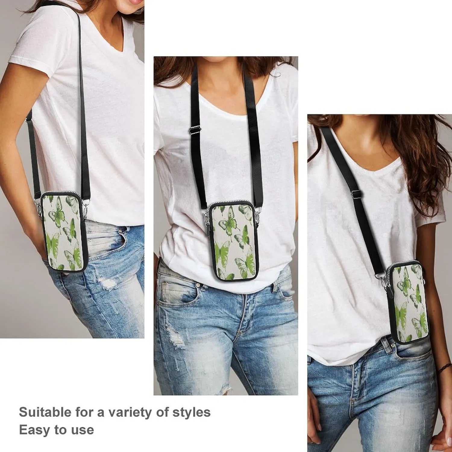 Small Crossbody Cell Phone Purse for Women, Printed Small Phone Bag with Adjustable Strap Best Gift for Women