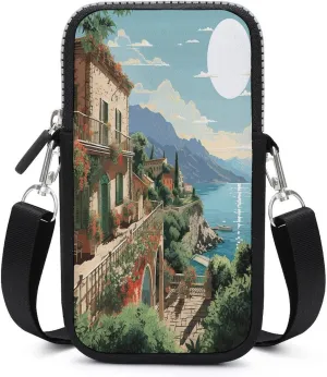 Small Crossbody Cell Phone Purse for Women, Printed Small Phone Bag with Adjustable Strap Best Gift for Women
