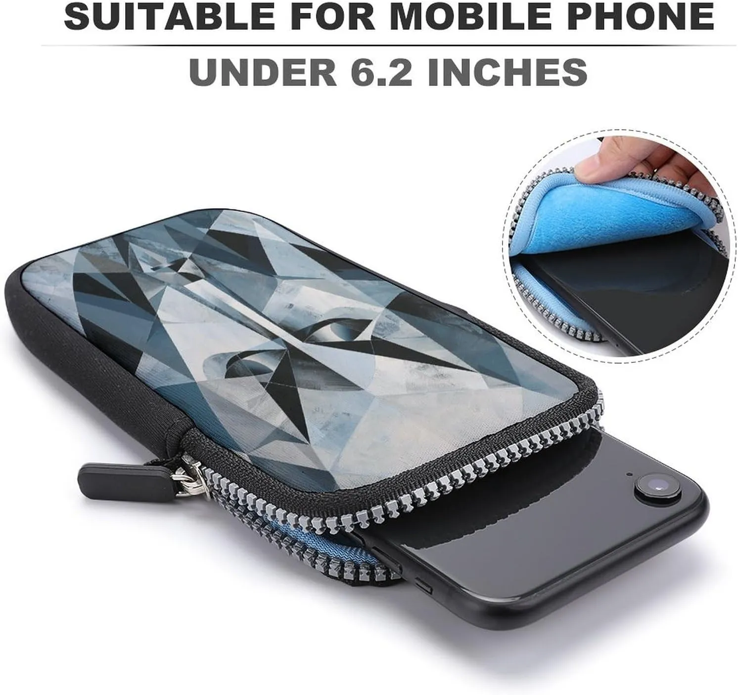 Small Crossbody Cell Phone Purse for Women,Clean Simple Leaves Printed Small Phone Bag with Adjustable Strap
