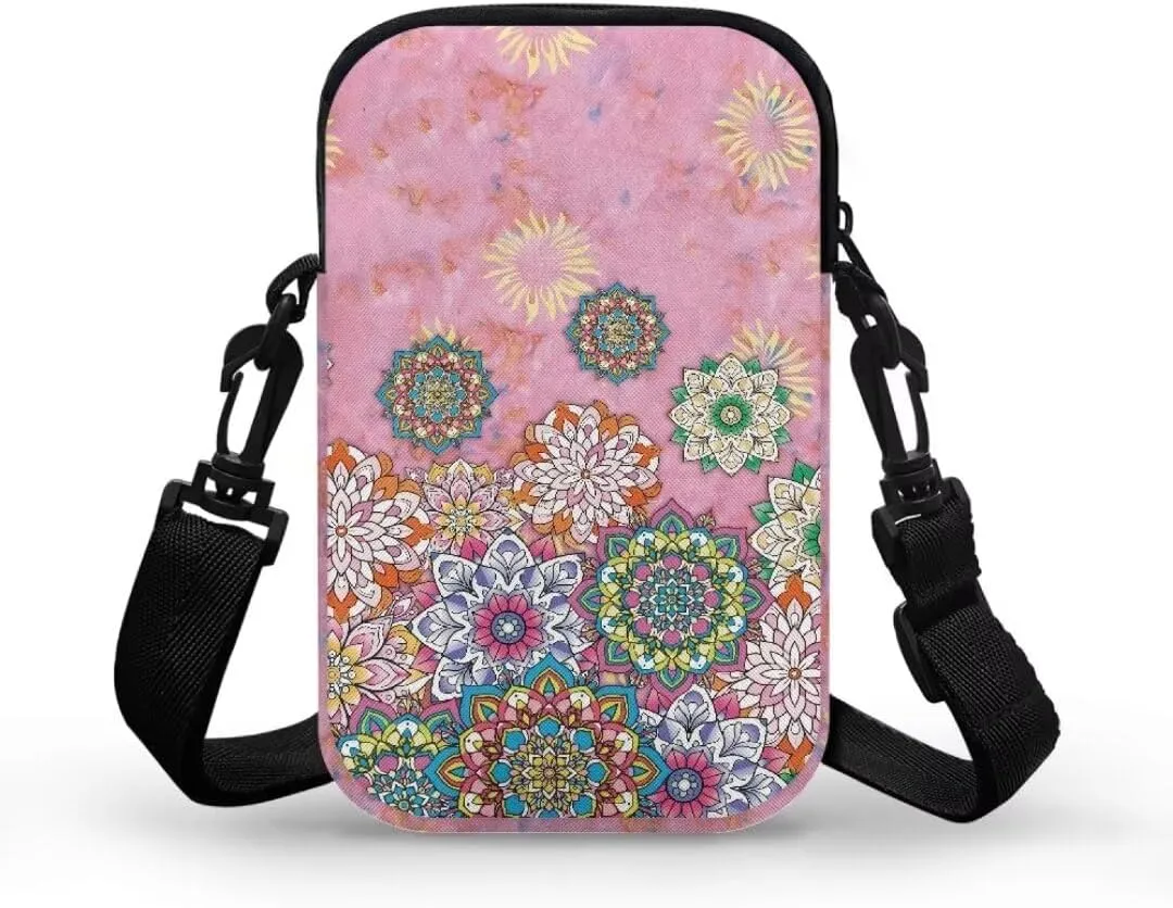 Small Crossbody Cell Phone Purse, Lightweight Mini Messenger Shoulder Handbag Wallet with Adjustable Strap