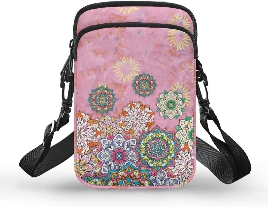 Small Crossbody Cell Phone Purse, Lightweight Mini Messenger Shoulder Handbag Wallet with Adjustable Strap