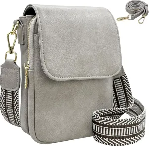 Small Crossbody Purse for Women Trendy Vegan Leather Cell Phone Bags with Card Slots & Adjustable Straps