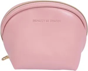 Small Makeup Bag - Mini Leather Travel Makeup Bag Small Cosmetic Bag for Purse