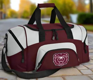 SMALL Missouri State Bears Gym Bag Deluxe Missouri State University Travel Bag